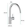 Voir la diapositive 3 : Grohe GROHE - Mitigeur monocommande Evier