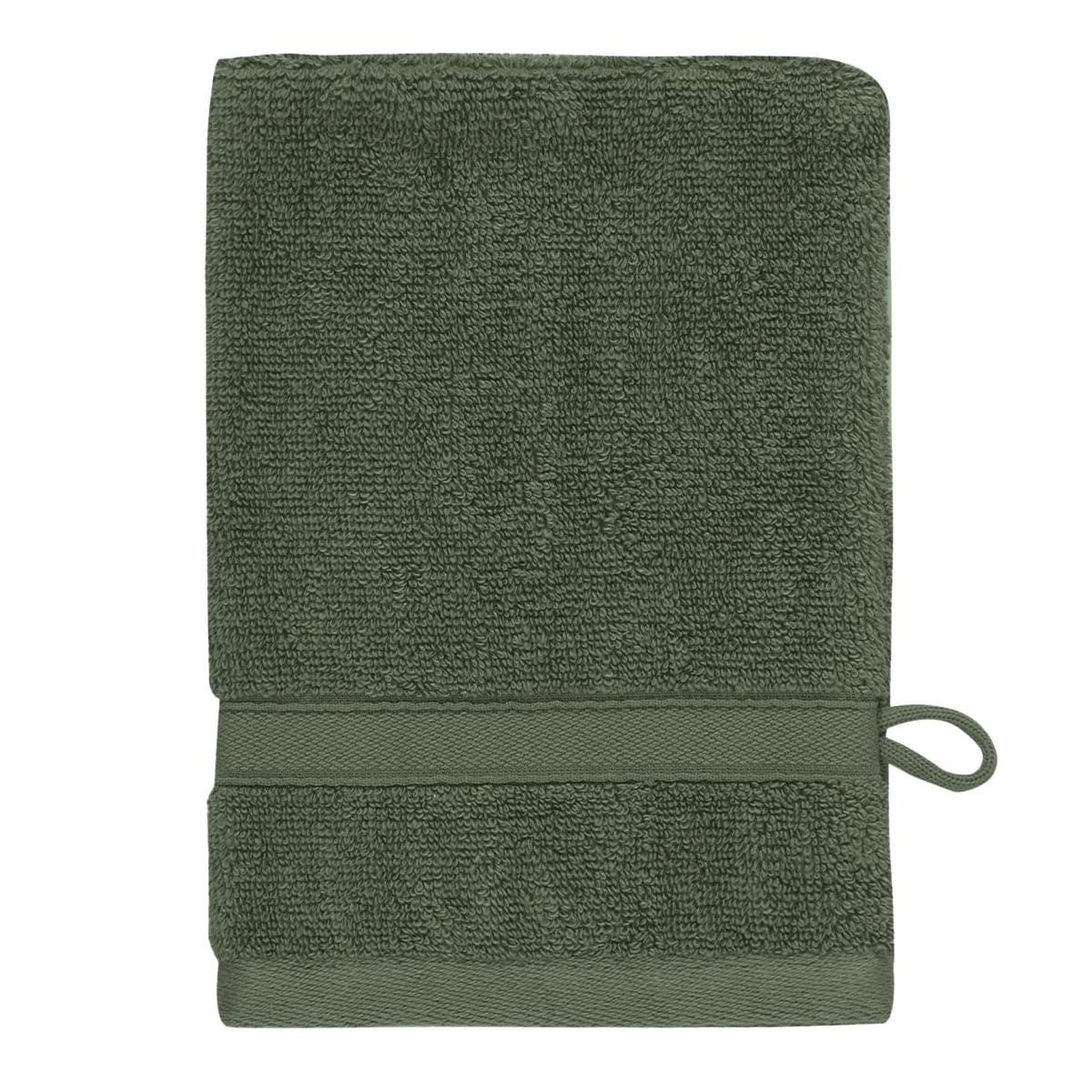 Voir la diapositive 2 : Sensei Maison Lot de 3 gants de toilette 600 g/m² SENSILK - 16x22 cm