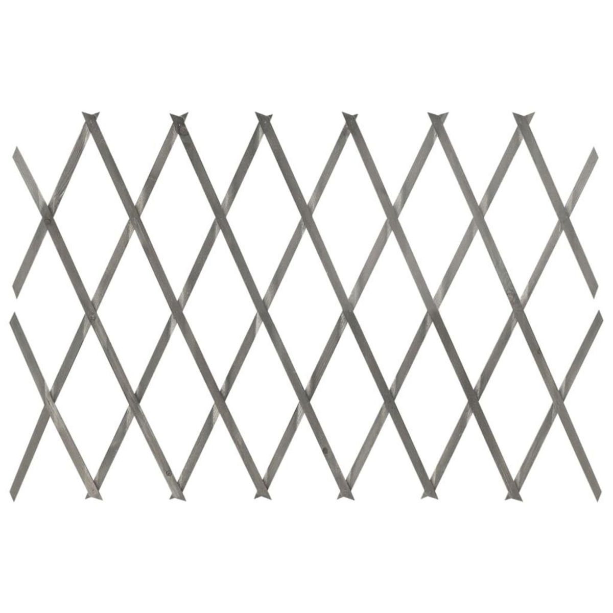 VIDAXL Cloture a treillis 5 pcs Gris Bois de sapin massif 180x60 cm