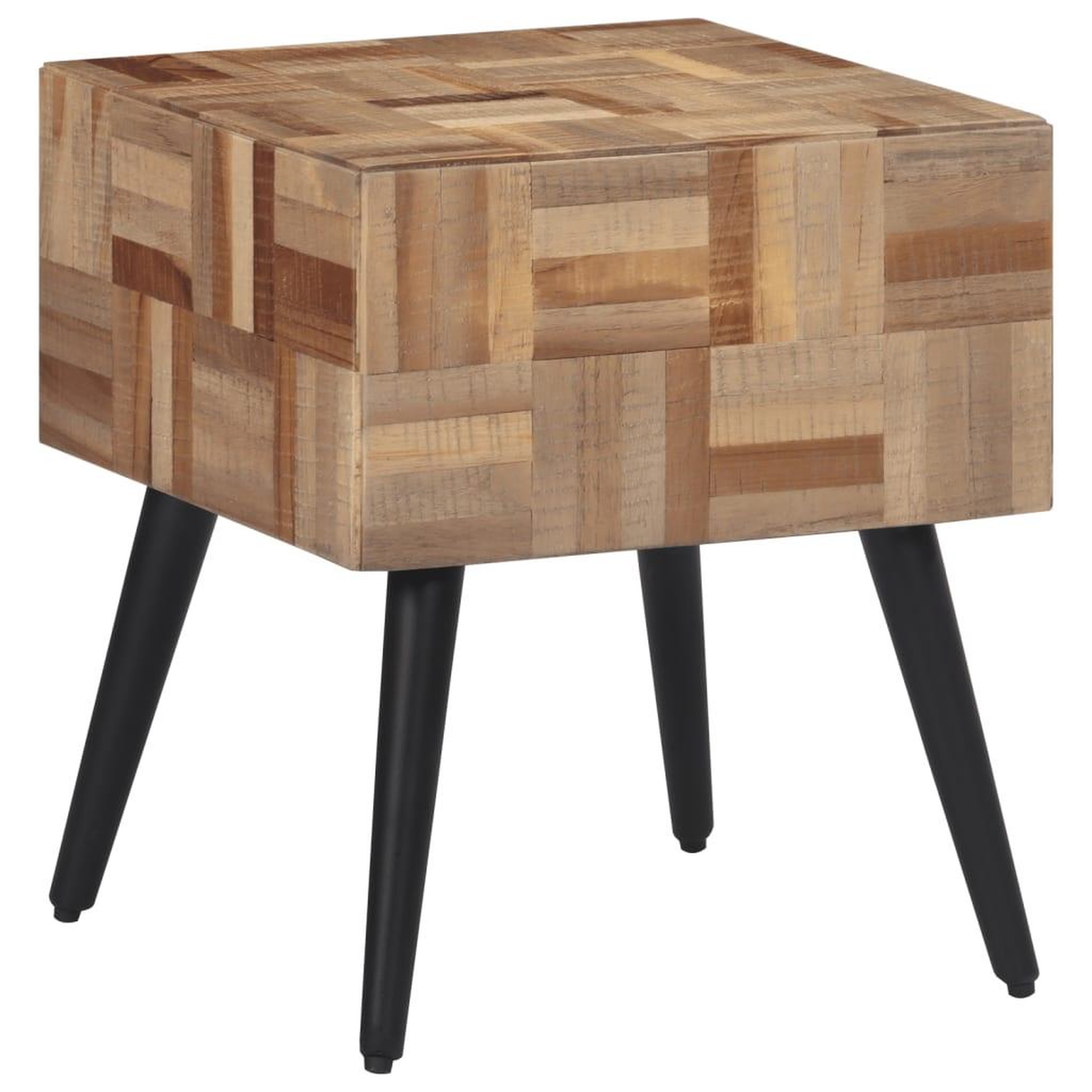 Voir la diapositive 3 : VIDAXL Table d'appoint 40x40x45 cm teck de recuperation massif