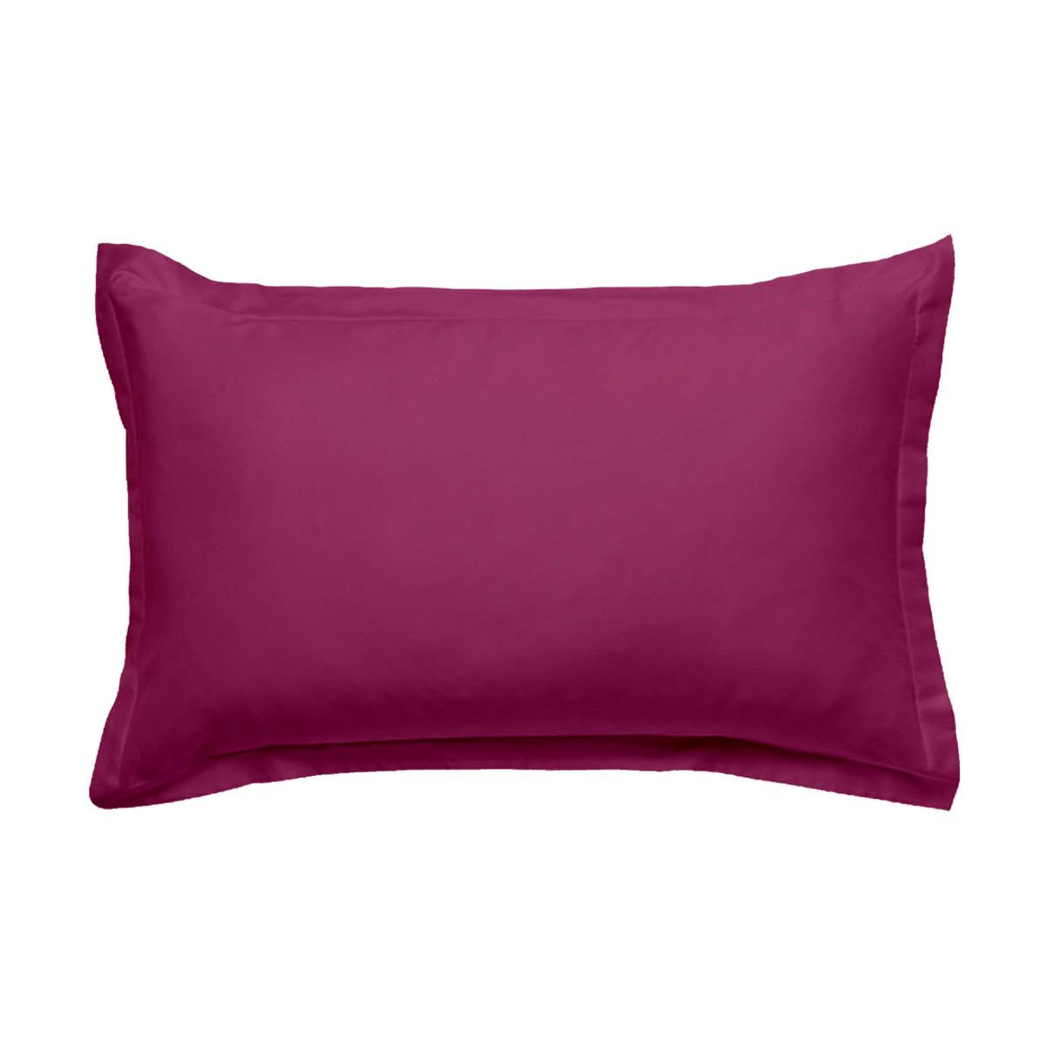 Voir la diapositive 1 : FUTURE HOME Taie d'oreiller en coton 57 fils unie