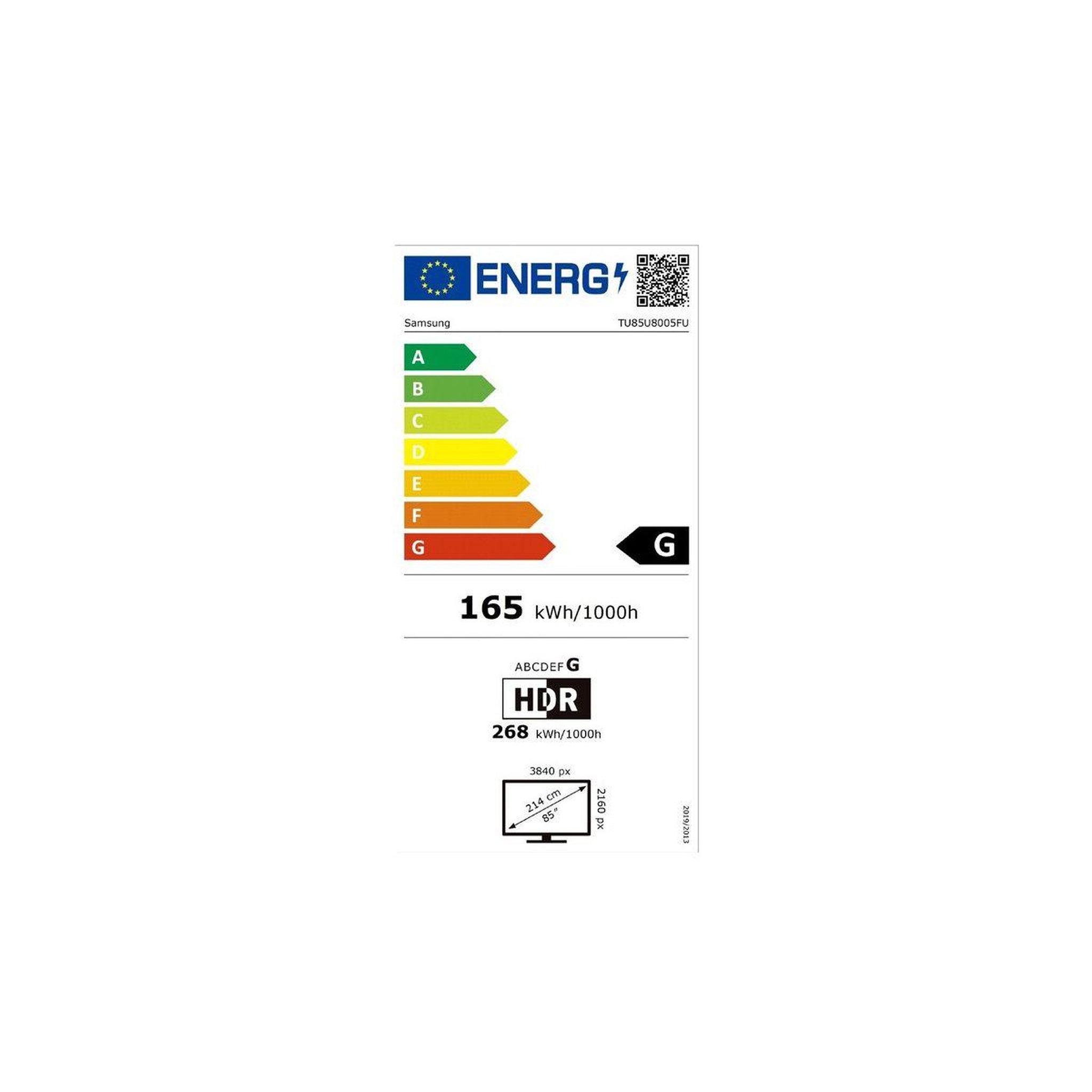 Voir la diapositive 6 : Samsung Tv led tu85u8005f (2025) 85  (216 cm) 4k - smart tv