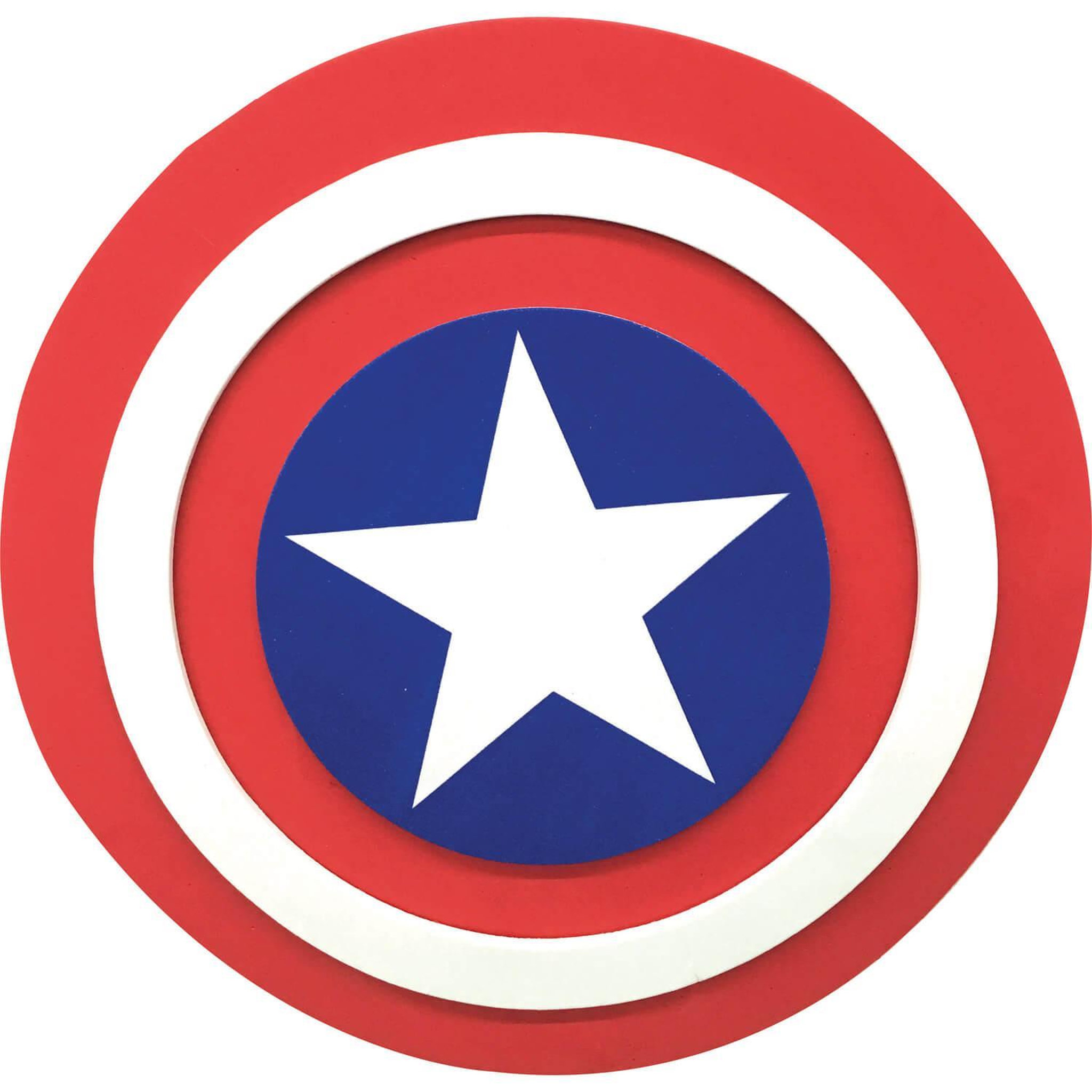 Rubie's Bouclier en mousse Captain America 30 cm