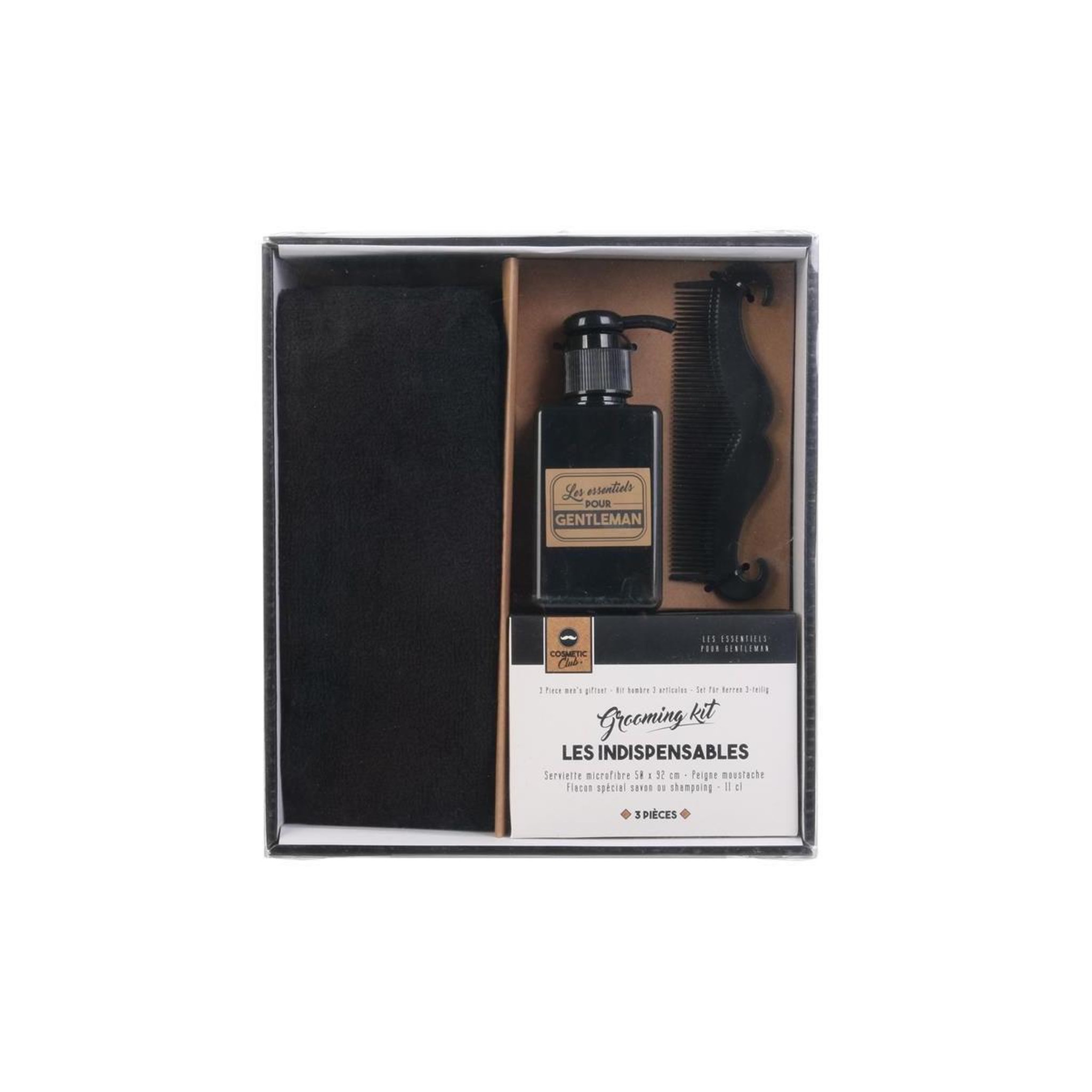Voir la diapositive 1 : Cosmetic Club Coffret beauté & soin 3 pièces  homme  92cm noir