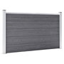 Voir la diapositive 2 : VIDAXL Cloture de jardin WPC 526x106 cm Gris