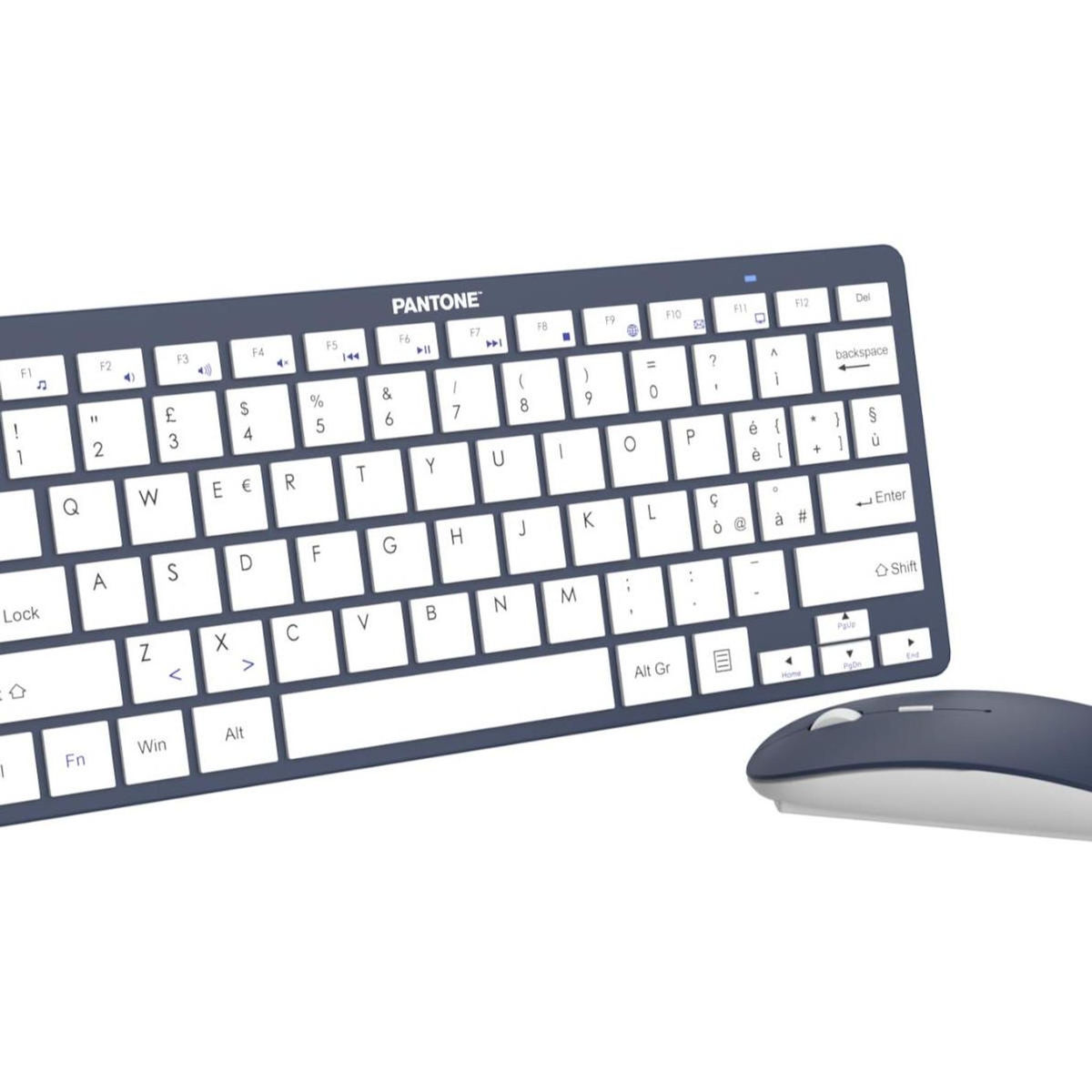 Pantone Pantone PT-KB09N clavier Souris incluse Maison RF sans fil QWERTY Italien Marine