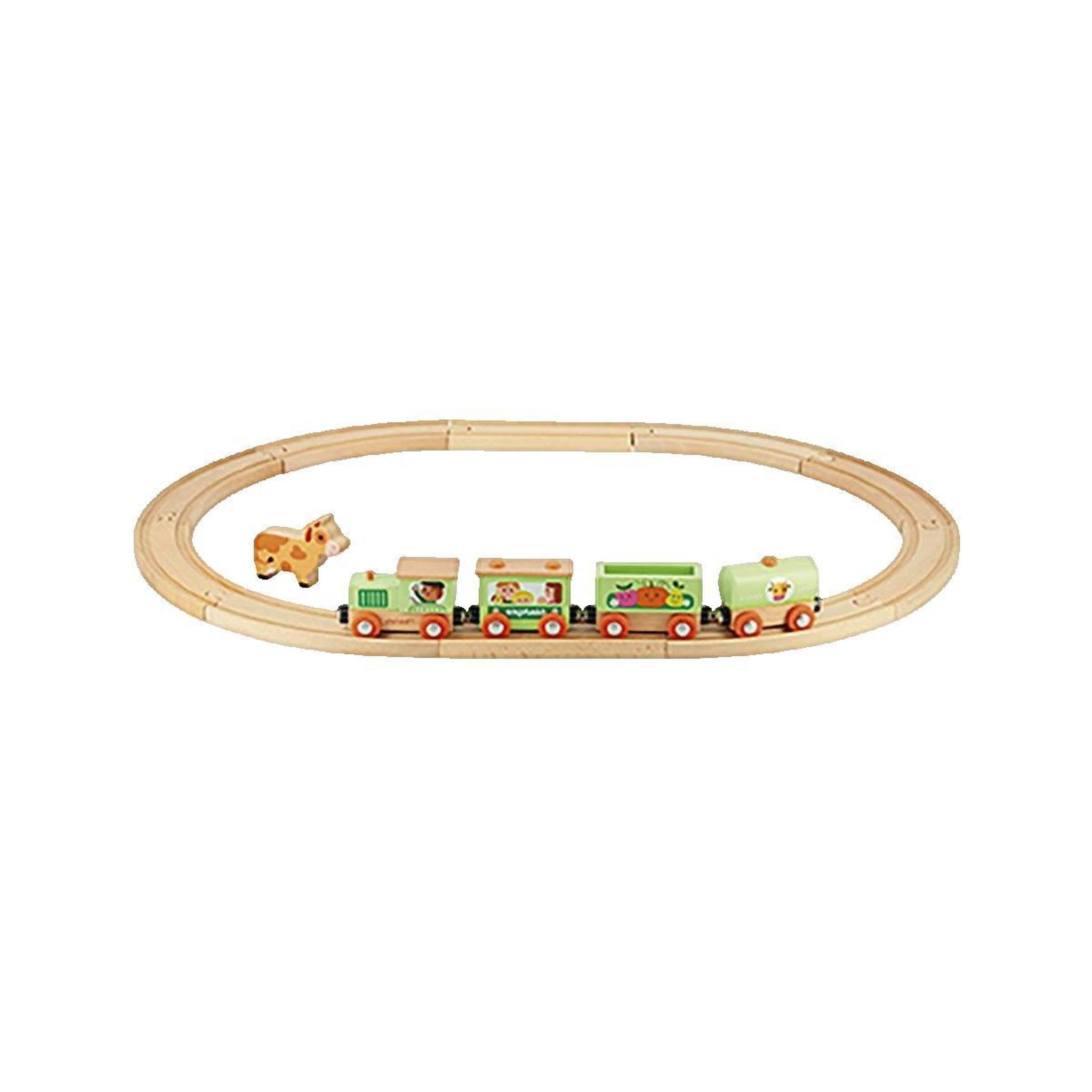 JANOD Circuit de train Janod en bois
