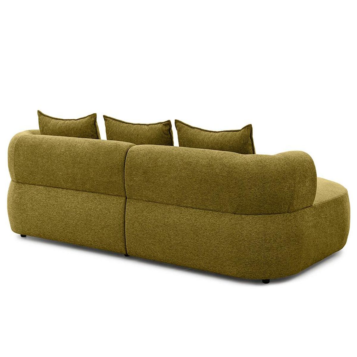 LISA DESIGN Angela - canapé d'angle gauche 4 places en velours texturé