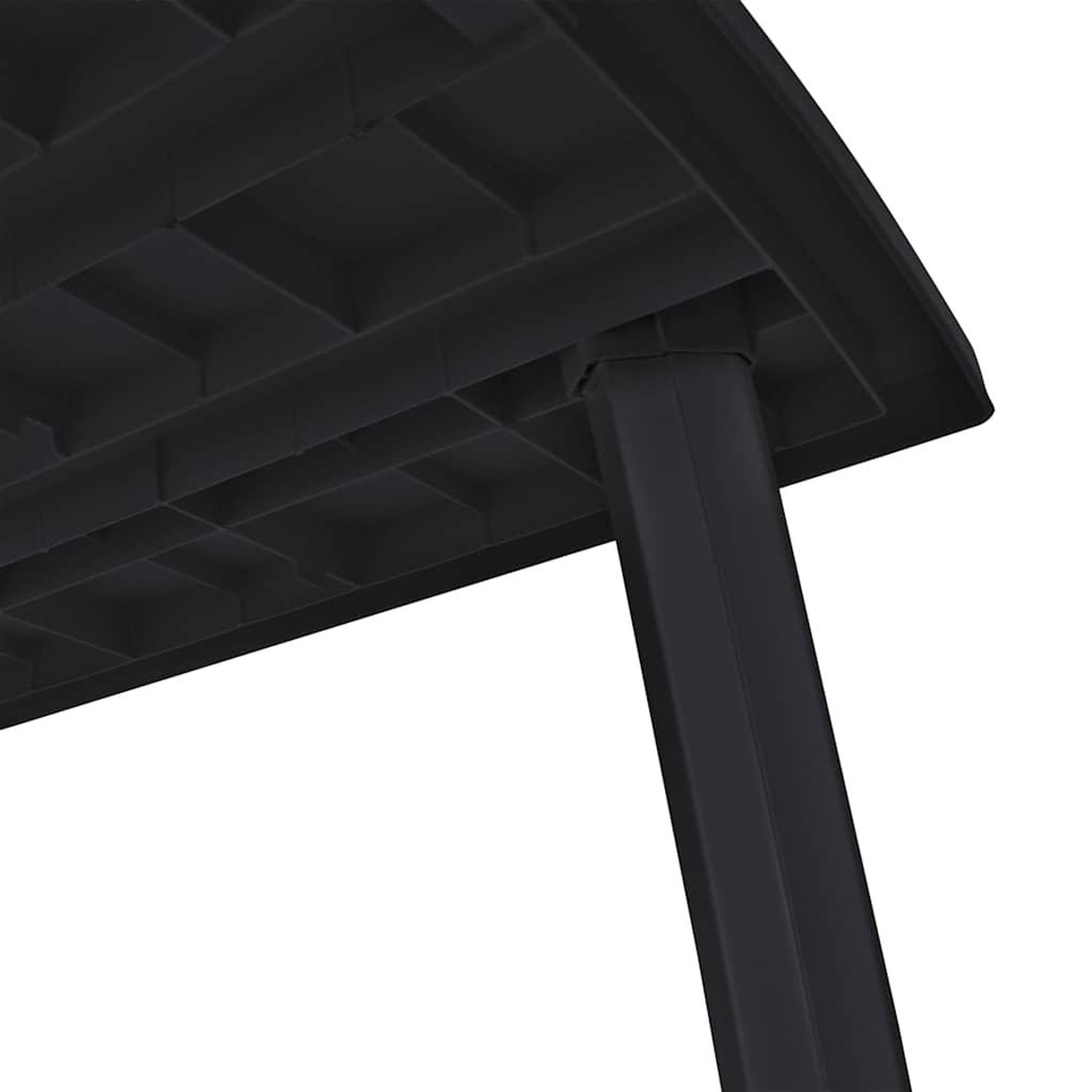 Voir la diapositive 6 : VIDAXL Table de jardin Anthracite 216x90x72 cm Plastique