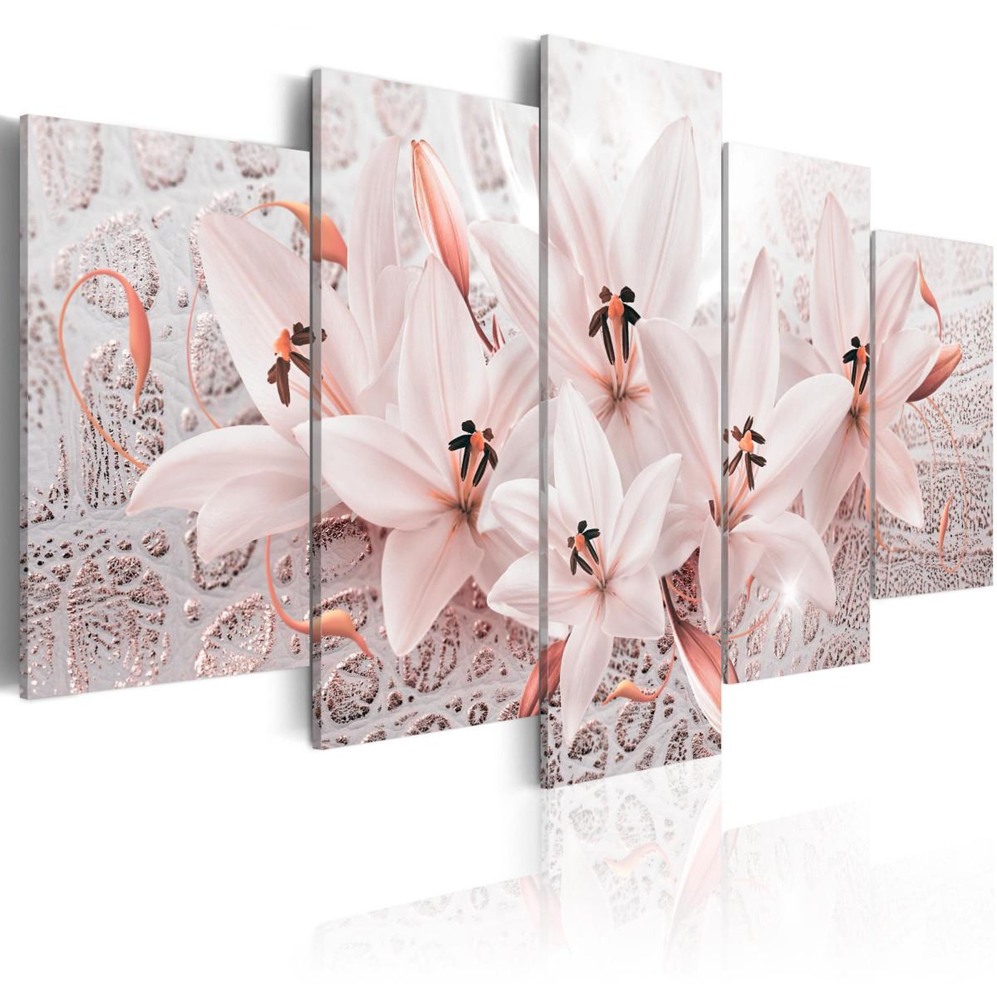 Paris Prix Tableau imprimé  pink poem. Coloris disponibles : Multicolore