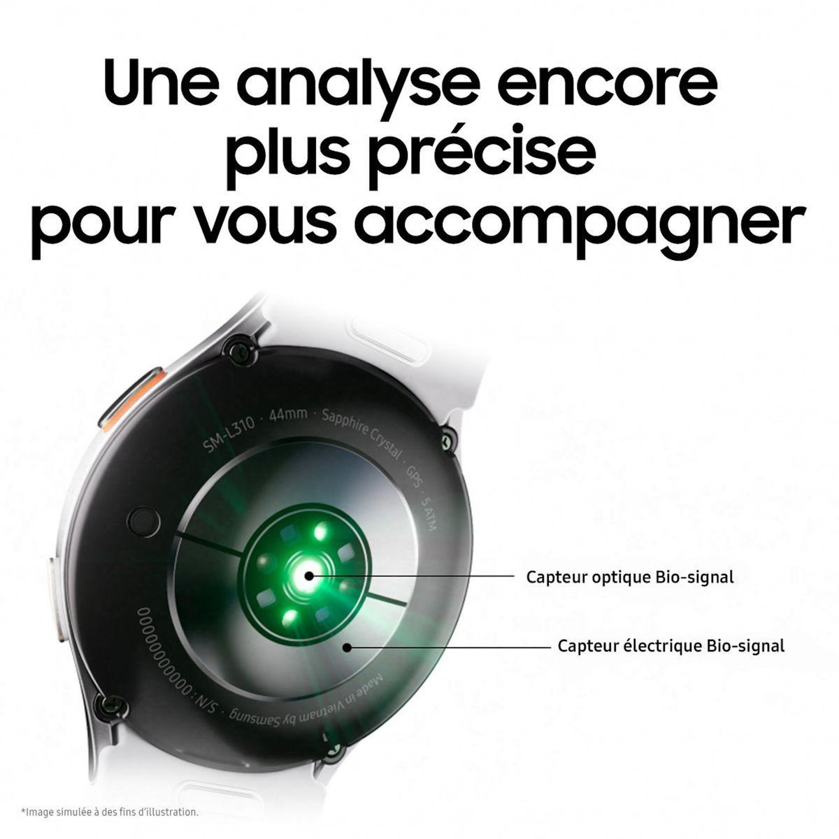 Samsung Montre connectée Galaxy Watch7 Vert 44mm 4G