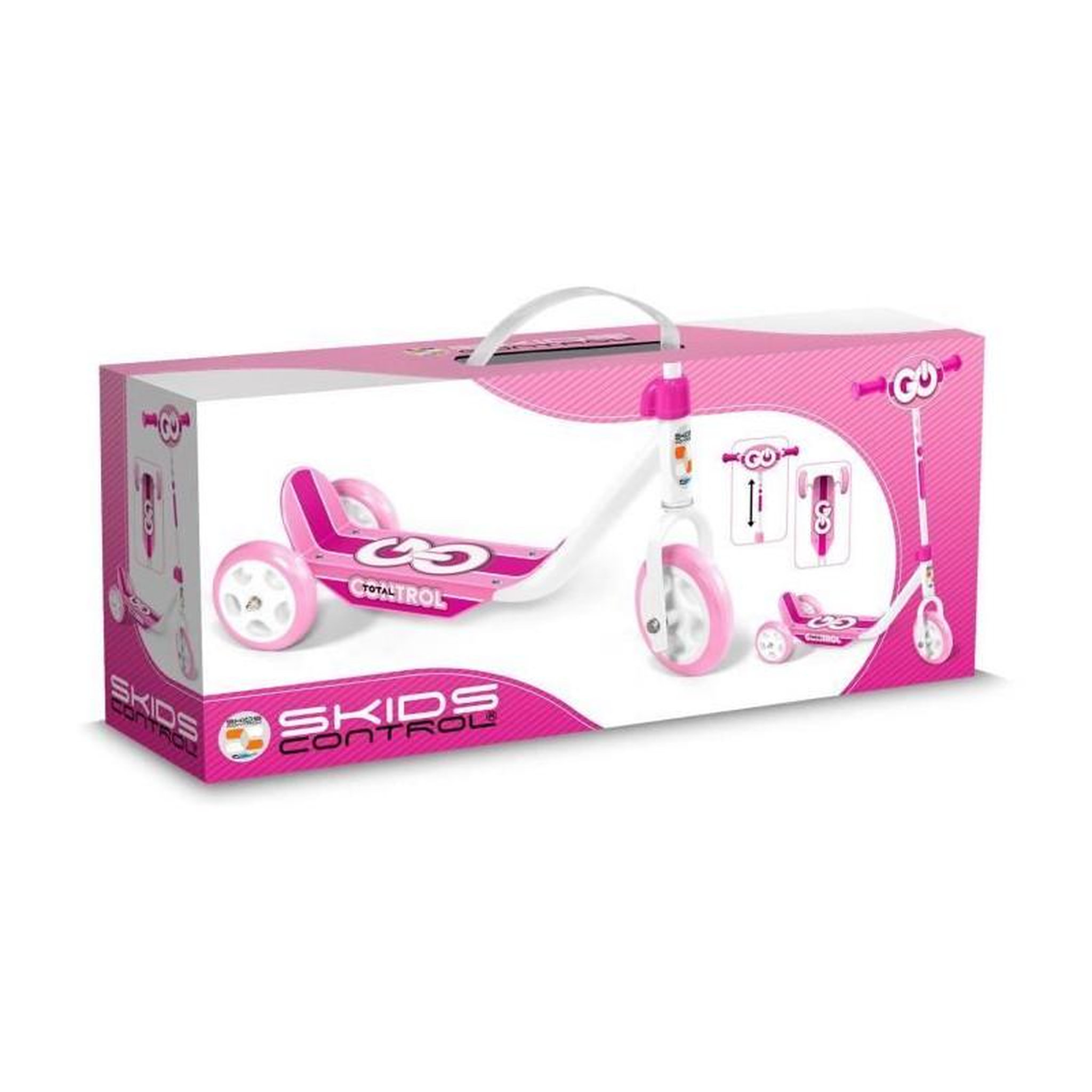 Voir la diapositive 4 : STAMP Trottinette 3 roues - STAMP - SKIDS CONTROL - Rose