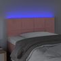 Voir la diapositive 3 : VIDAXL Tete de lit a LED Rose 80x5x78/88 cm Velours