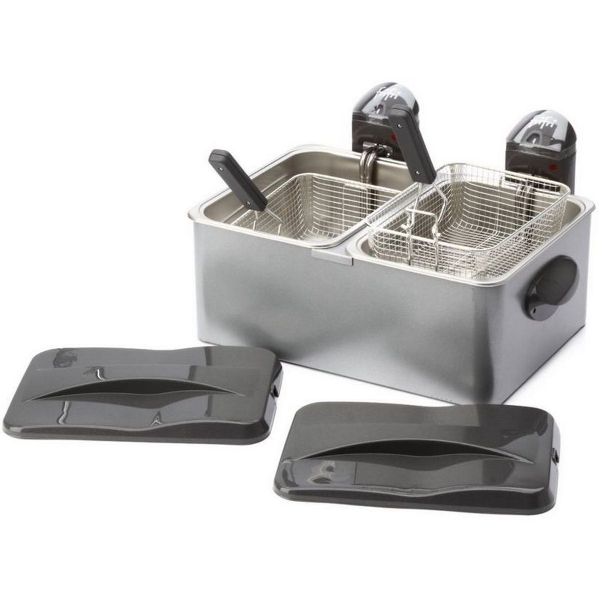 FRIFRI Friteuse FI.1998 Double Cuve 3.5 L + 4.5 L 2 X 3200 W