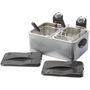 Voir la diapositive 2 : FRIFRI Friteuse FI.1998 Double Cuve 3.5 L + 4.5 L 2 X 3200 W