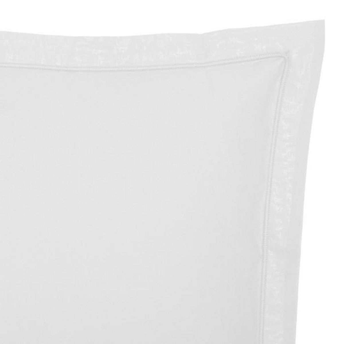 ATMOSPHERA Taie d'Oreiller  Percale  63x63cm Blanc