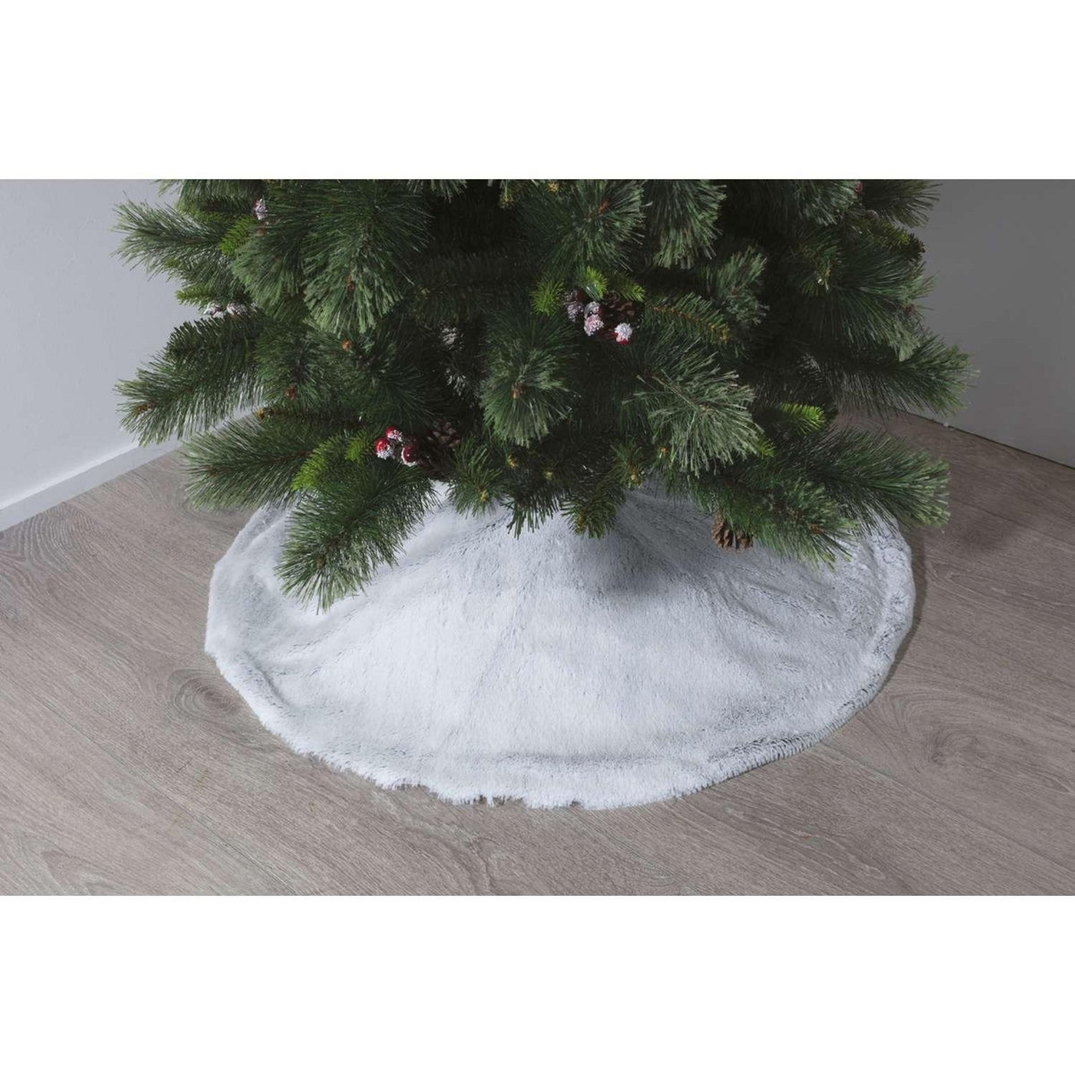 ATMOSPHERA Tapis pour sapin de Noël duveteux