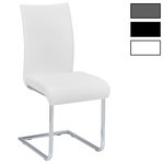 IDIMEX Lot de 4 chaises ALADINO, en synthétique. Coloris disponibles : Blanc