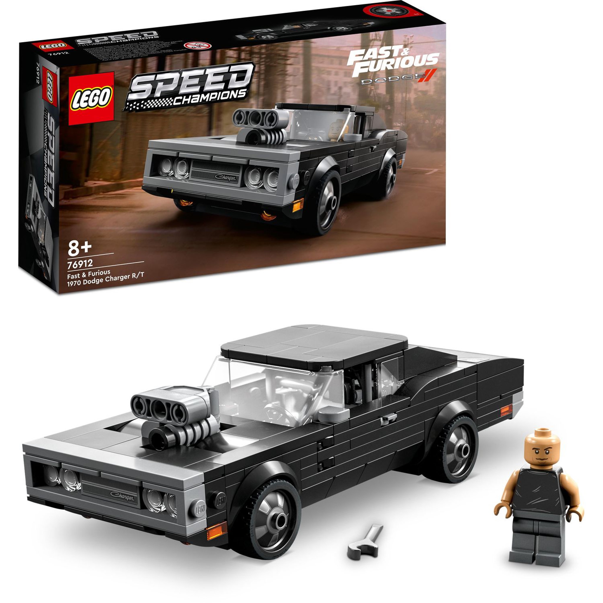 Voir la diapositive 2 : LEGO Speed Champions 76912 Fast & Furious 1970 Dodge Charger R/T, Jouet, Modélisme Voiture