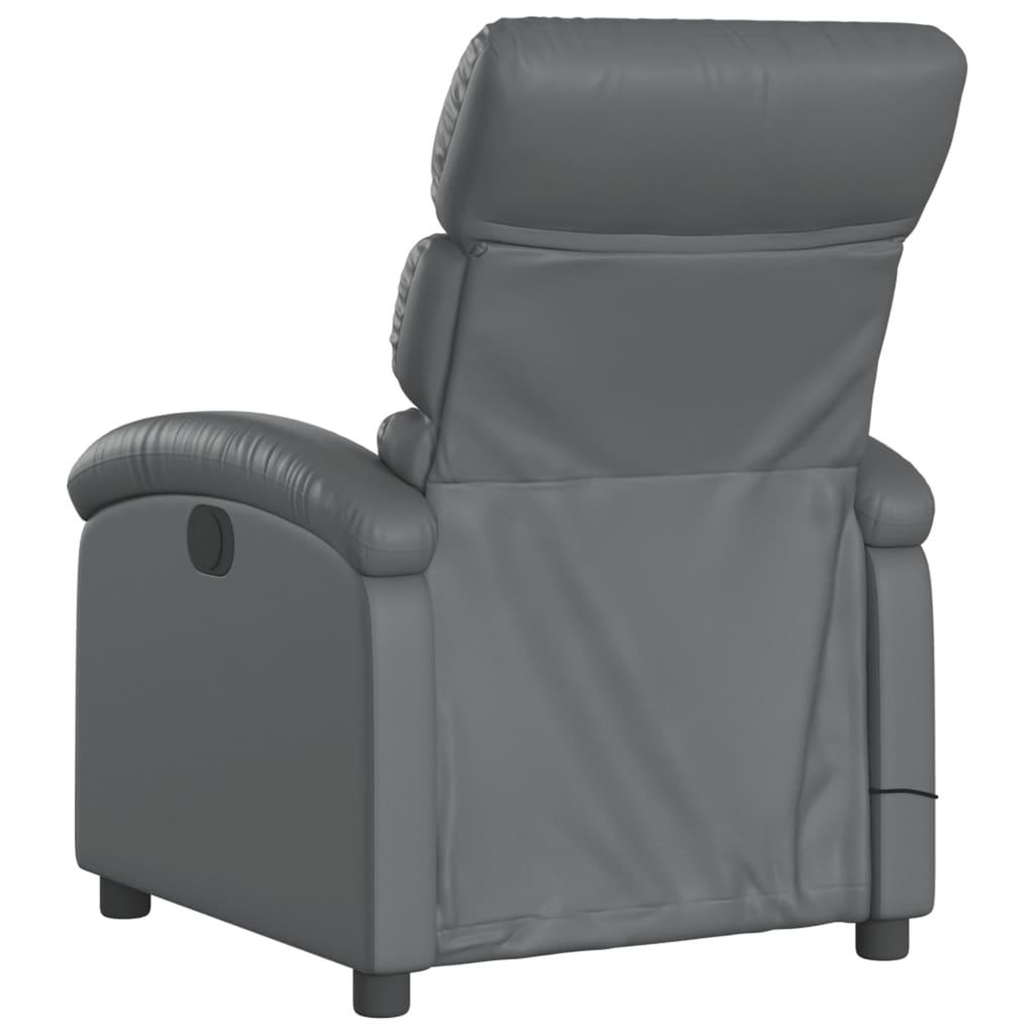 Voir la diapositive 5 : VIDAXL Fauteuil de massage inclinable electrique gris similicuir