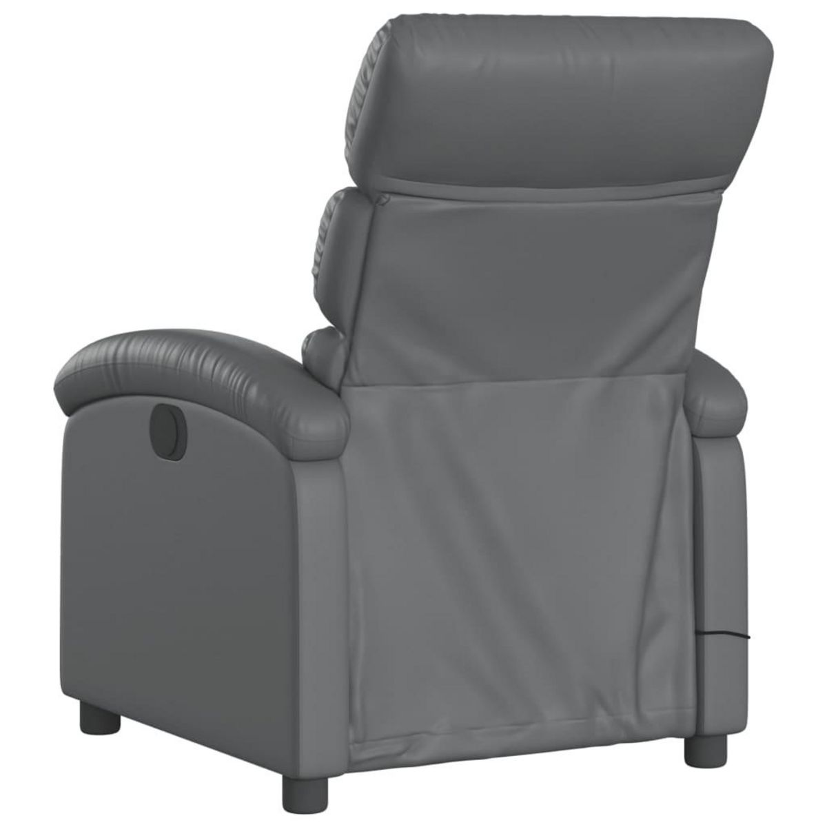 VIDAXL Fauteuil de massage inclinable electrique gris similicuir