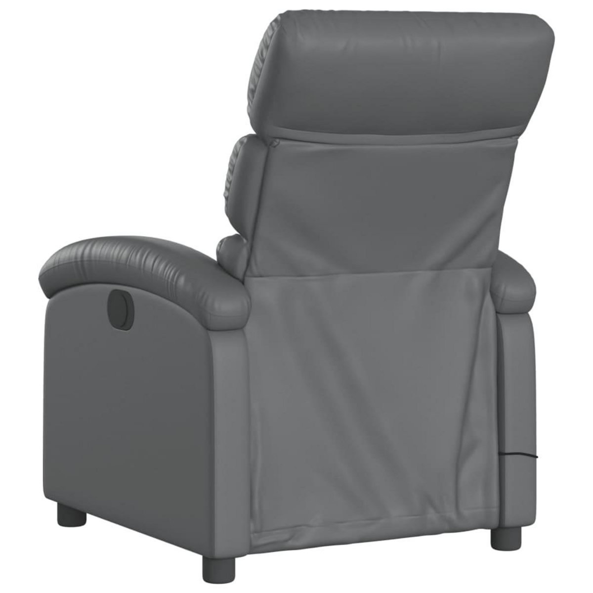 VIDAXL Fauteuil de massage inclinable electrique gris similicuir
