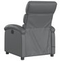 Voir la diapositive 5 : VIDAXL Fauteuil de massage inclinable electrique gris similicuir