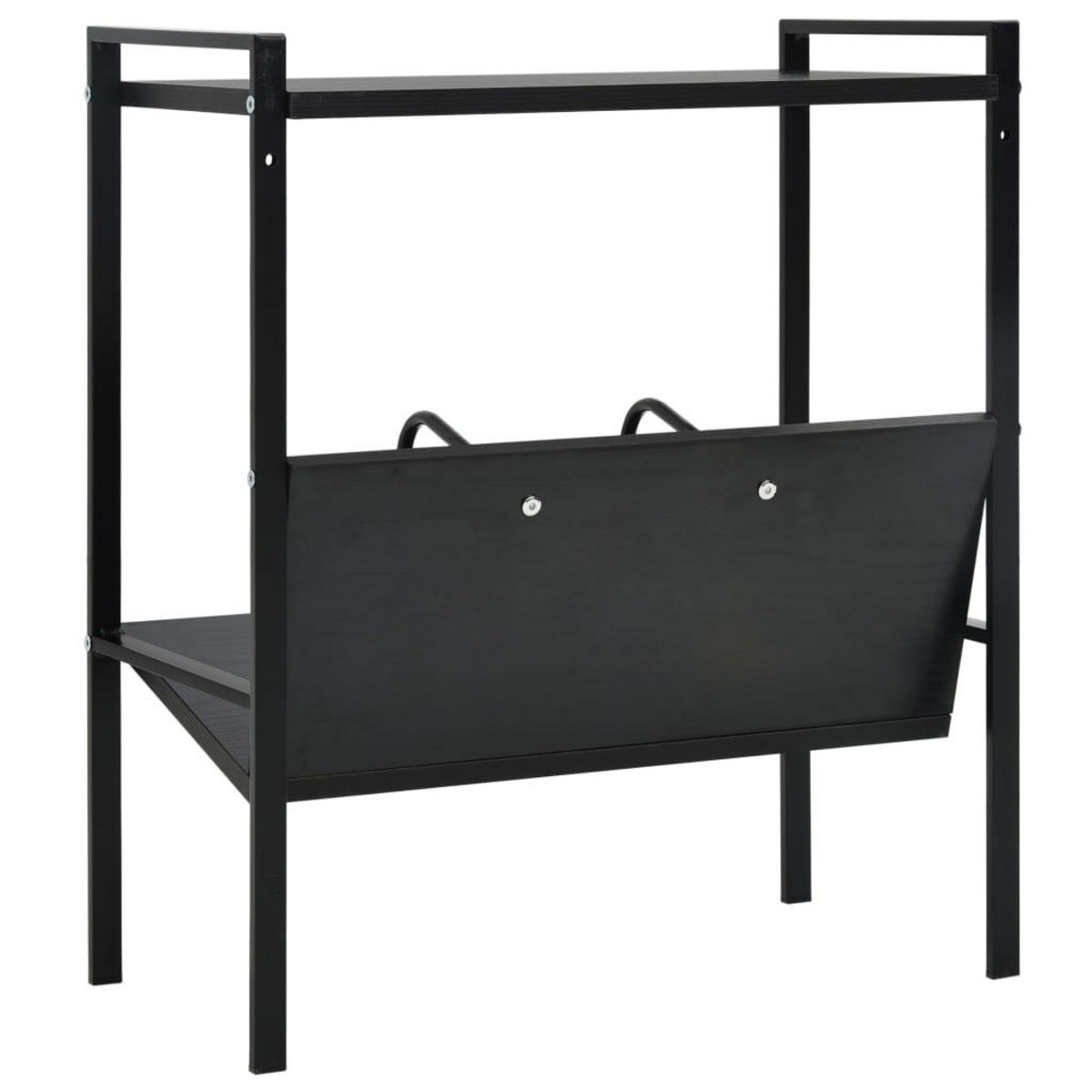 VIDAXL Bibliotheque 2 niveaux Noir 52x28x59 cm bois d'ingenierie