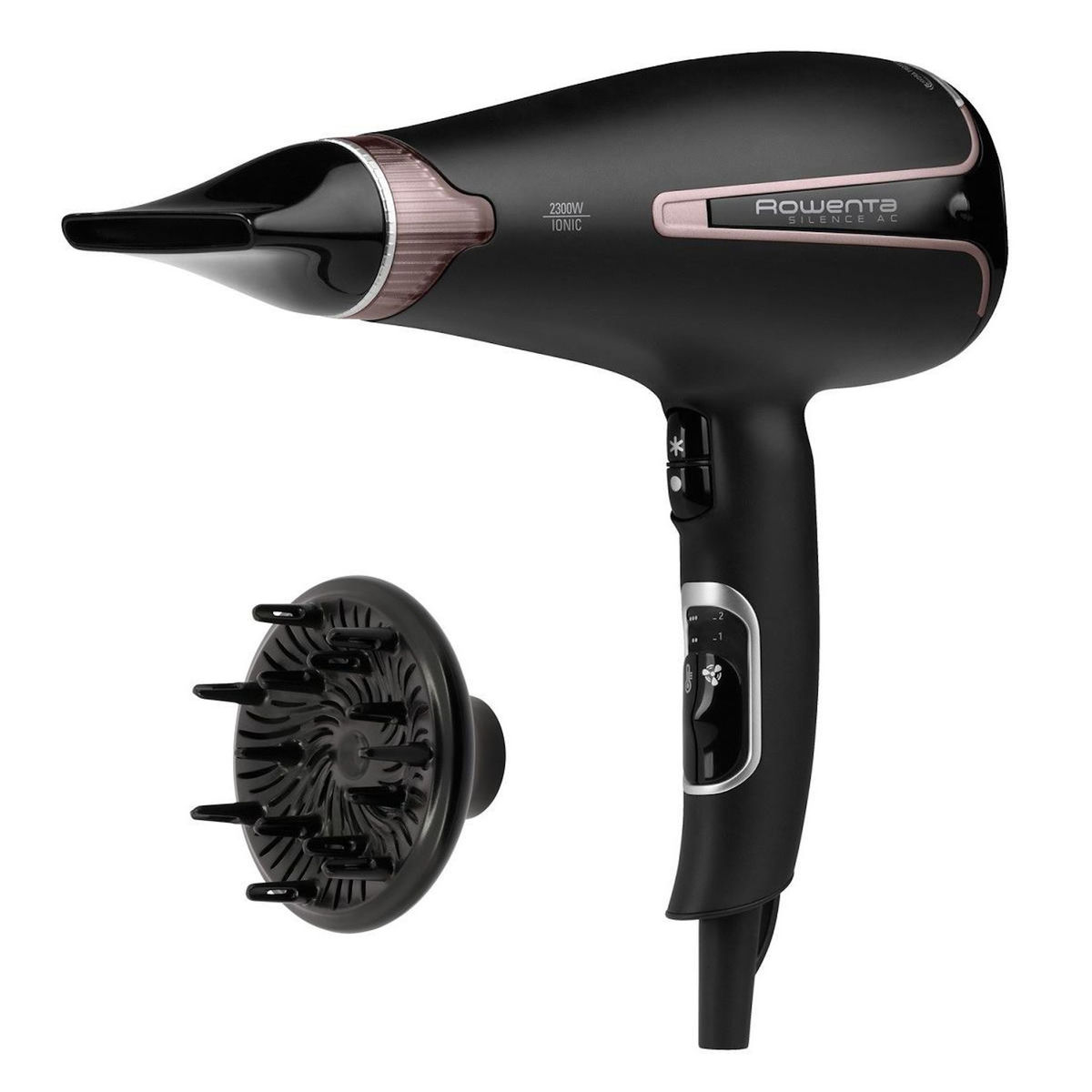 ROWENTA Rowenta Silence CV7920 sèche-cheveux 2300 W Noir, Rose