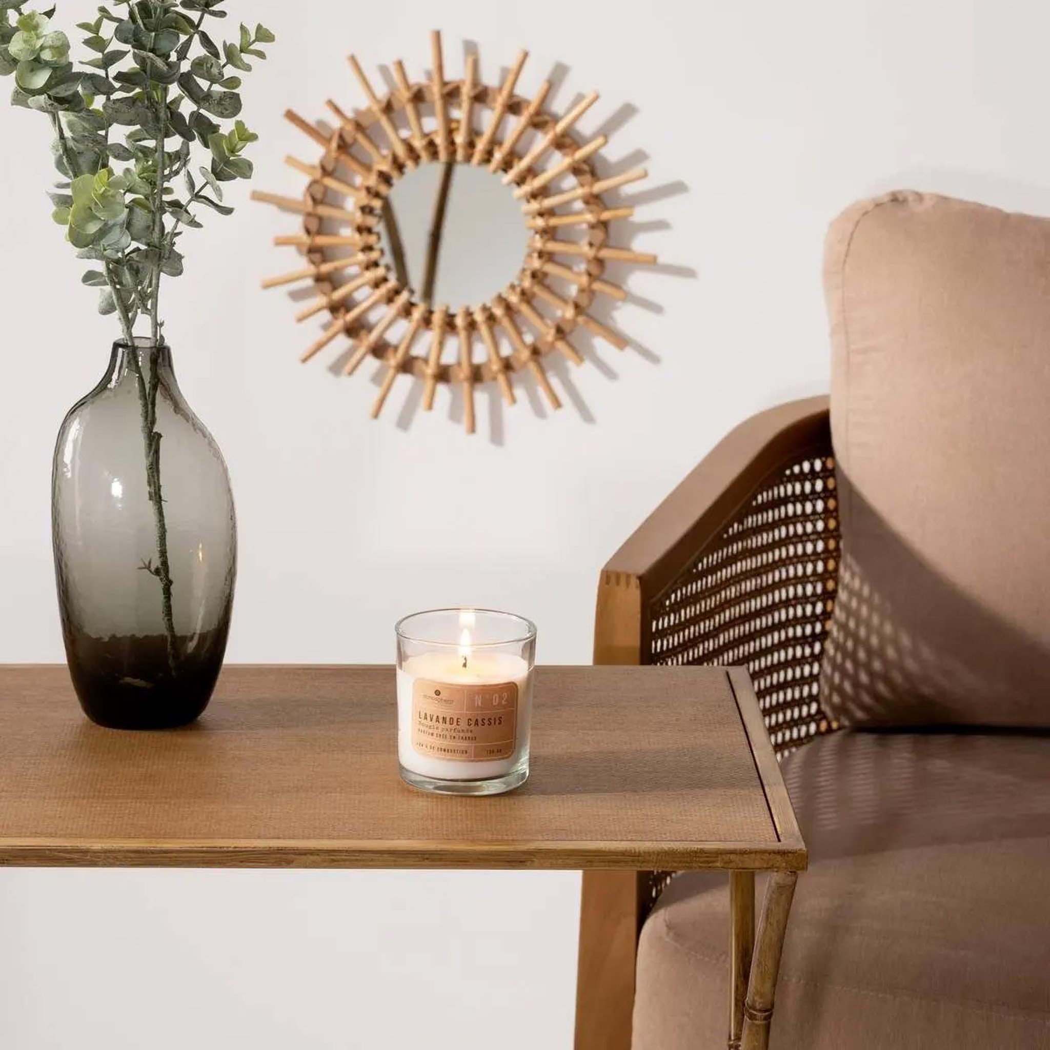 Voir la diapositive 3 : ATMOSPHERA Bougie parfumée  sozio  7cm lavande cassis