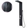 Voir la diapositive 1 : VIDAXL Systeme de panneau de douche Aluminium Mat Noir