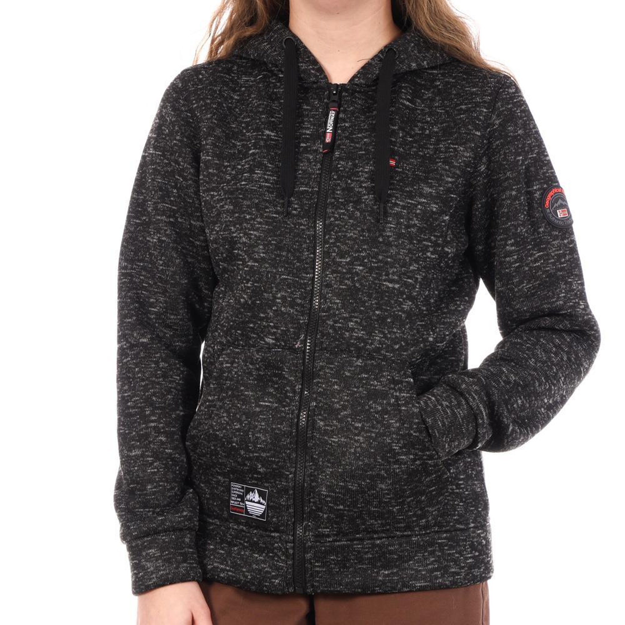 GEOGRAPHICAL NORWAY Veste e Chiné Femme Geographical Norway Talerte Corail Lady 054. Coloris disponibles : Gris