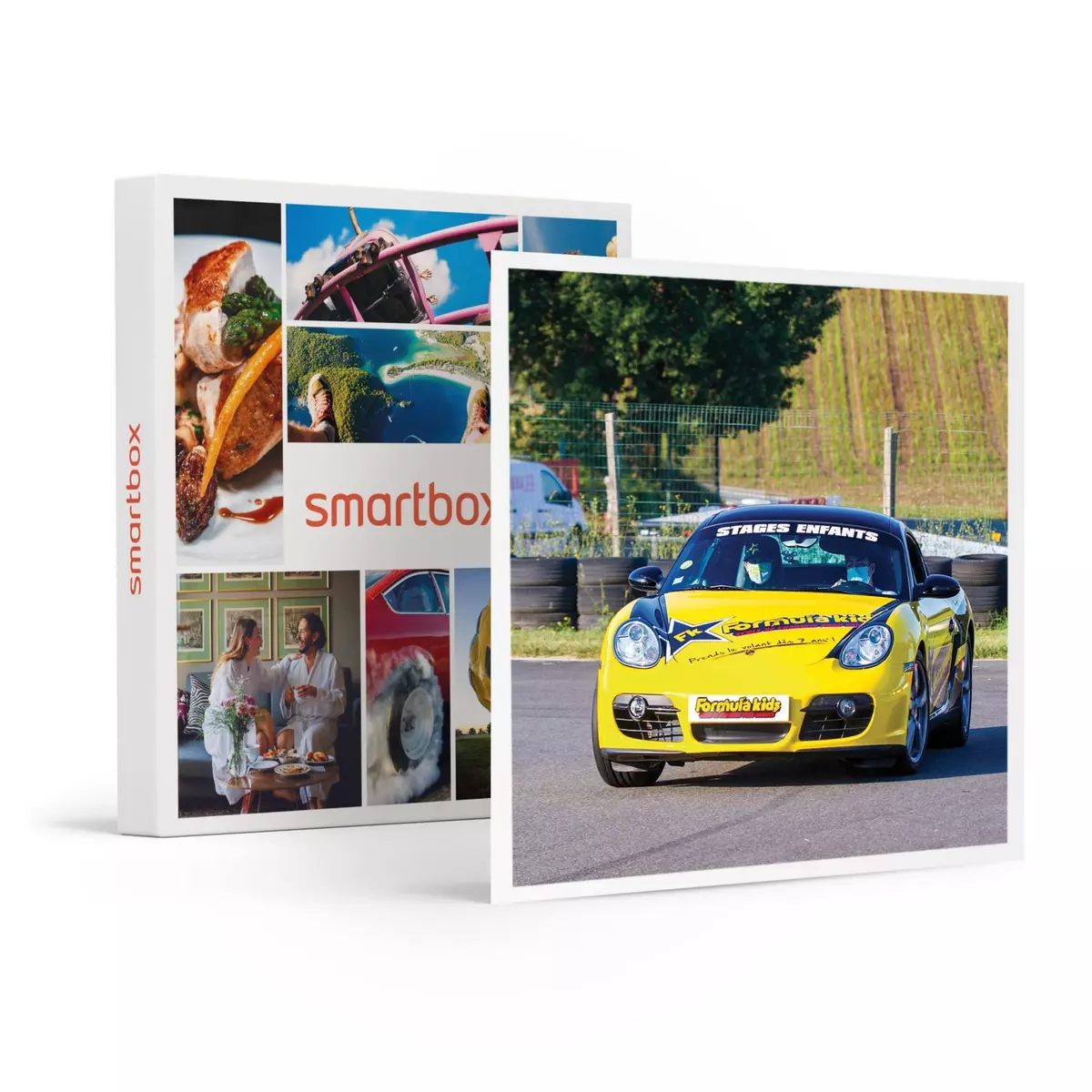 Smartbox Pilotage pour enfant : 5 tours de circuit au volant d'une Porsche Cayman - Coffret Cadeau Sport & Aventure