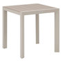 Voir la diapositive 1 : HESPERIDE Table de jardin fixe en aluminium effet bois 2 places EVASION