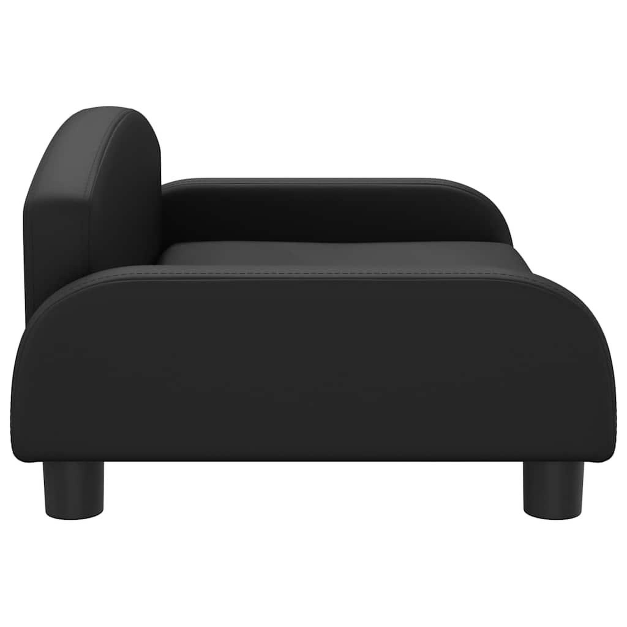 Voir la diapositive 4 : VIDAXL Lit pour chien noir 70x45x30 cm similicuir