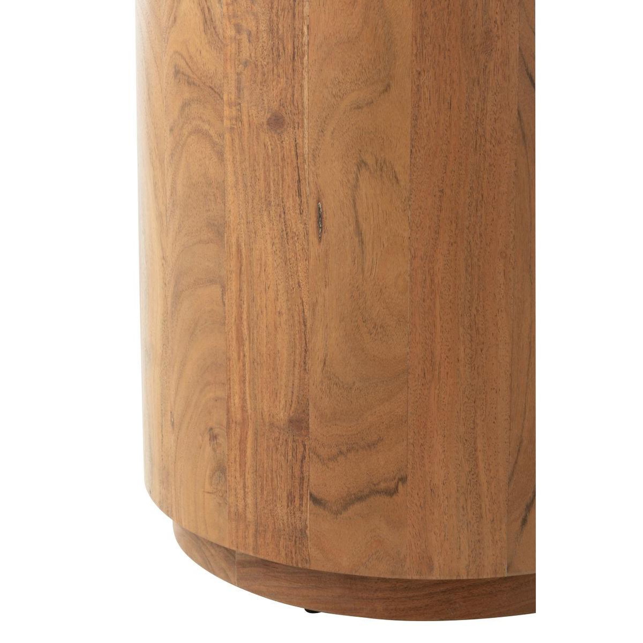 Voir la diapositive 3 : J-LINE Table d'appoint en bois  glenda  55cm naturel