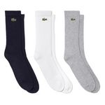Lacoste X3 Paires de Chaussettes Blanc/Gris/ Homme Lacoste RA4182. Coloris disponibles : Noir