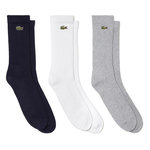 Lacoste X3 Paires de Chaussettes Blanc/Gris/ Homme Lacoste RA4182. Coloris disponibles : Noir