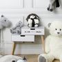 Voir la diapositive 2 : Paris Prix Peluche & Plaid Enfant  Chien  70x70cm Gris
