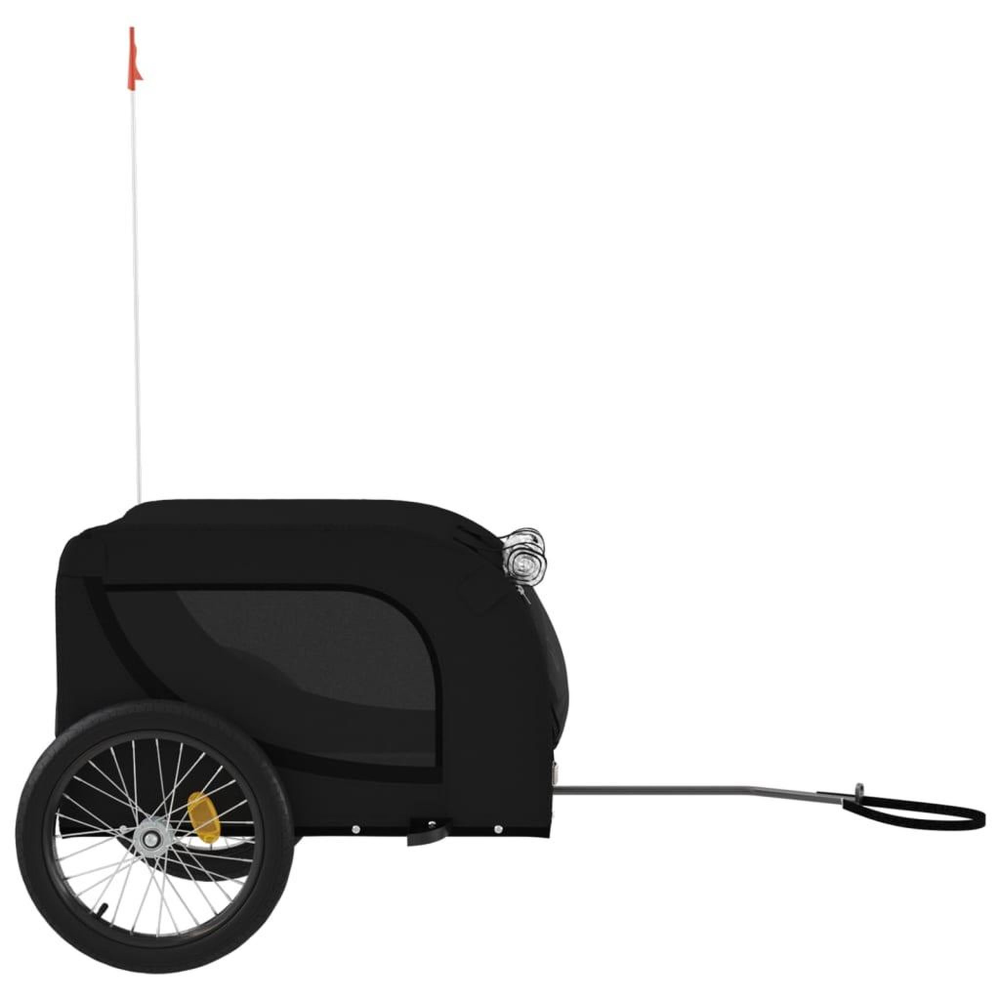 Voir la diapositive 5 : VIDAXL Remorque de velo pour animaux de compagnie noir