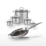 ELO Lot de 5 Faitouts Elo Relief Solution et Poêle 32 cm