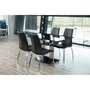 Voir la diapositive 2 : TOILINUX Lot de 4 chaises de salle à manger JOYA - Noir