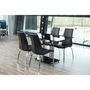 Voir la diapositive 2 : TOILINUX Lot de 4 chaises de salle à manger JOYA - Noir