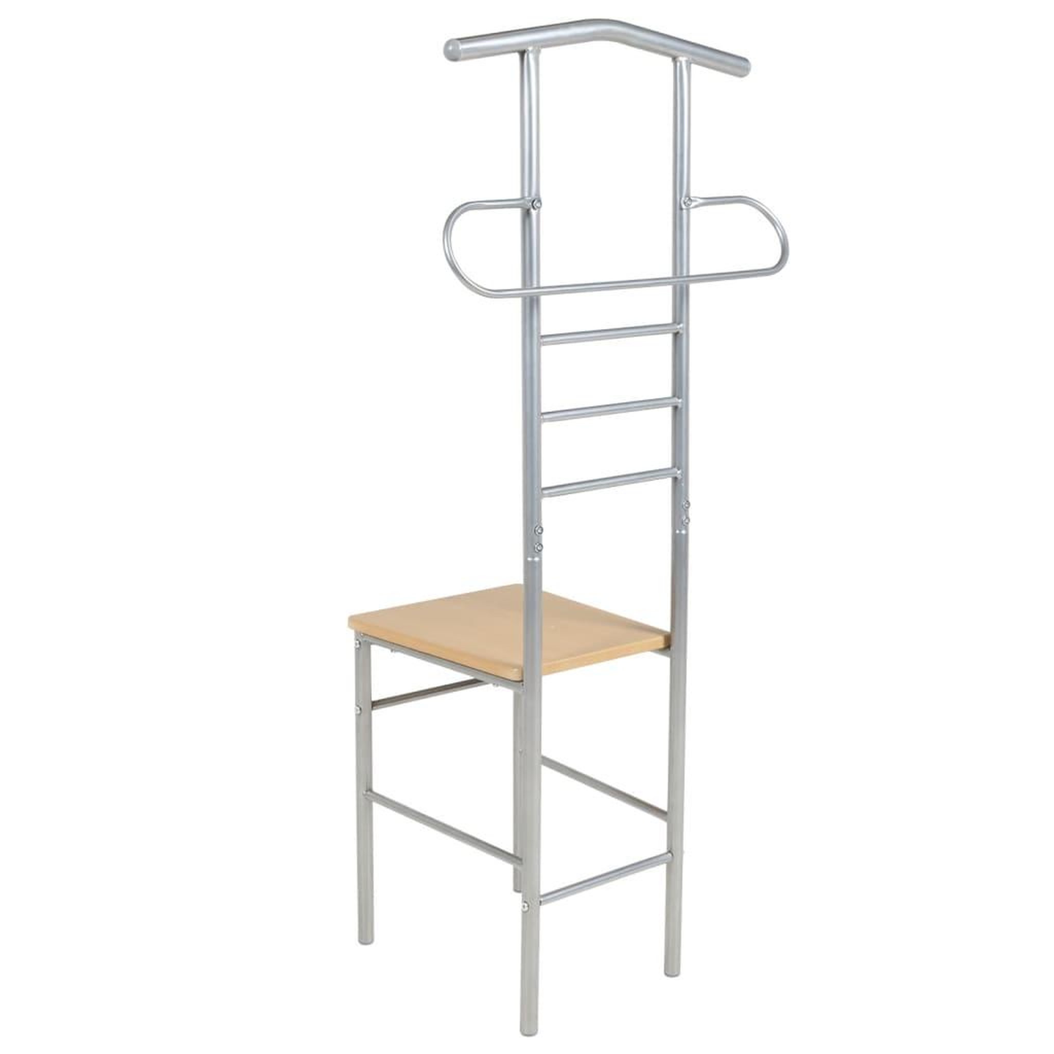 Voir la diapositive 4 : VIDAXL Chaise valet de nuit lot de 2 metal