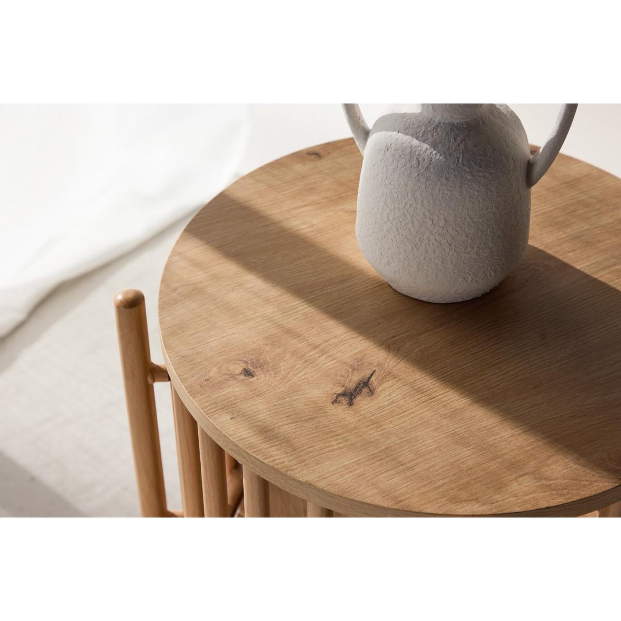 Voir la diapositive 6 : Paris Prix Table d'appoint design  rubbo  65cm naturel