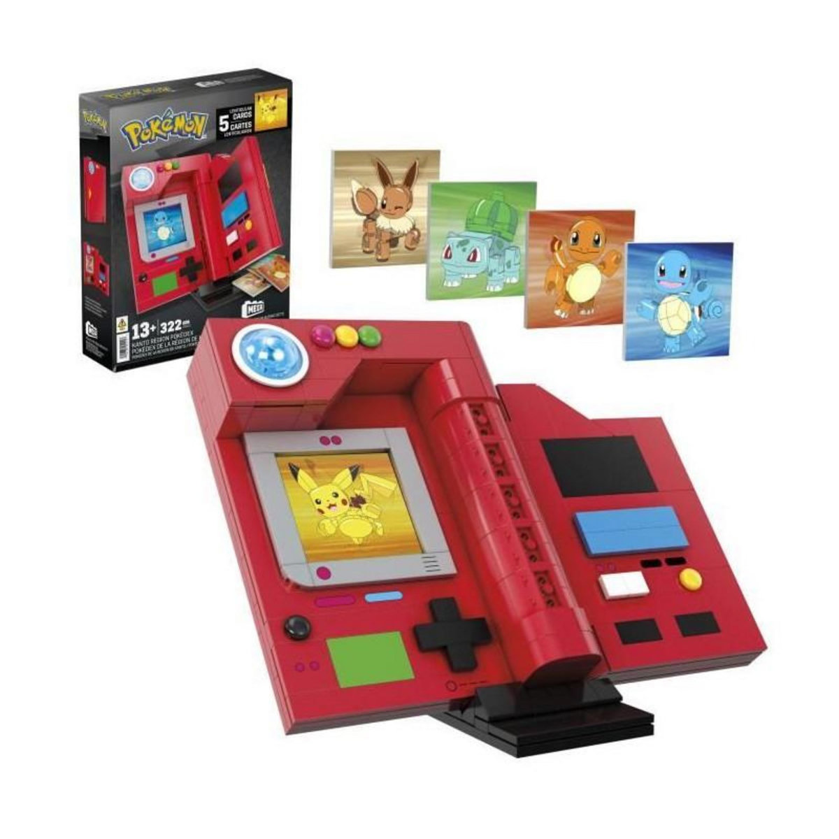 MEGA BLOKS MEGA-Pokémon-Pokédex de la région de Kanto-322 pieces HYM37