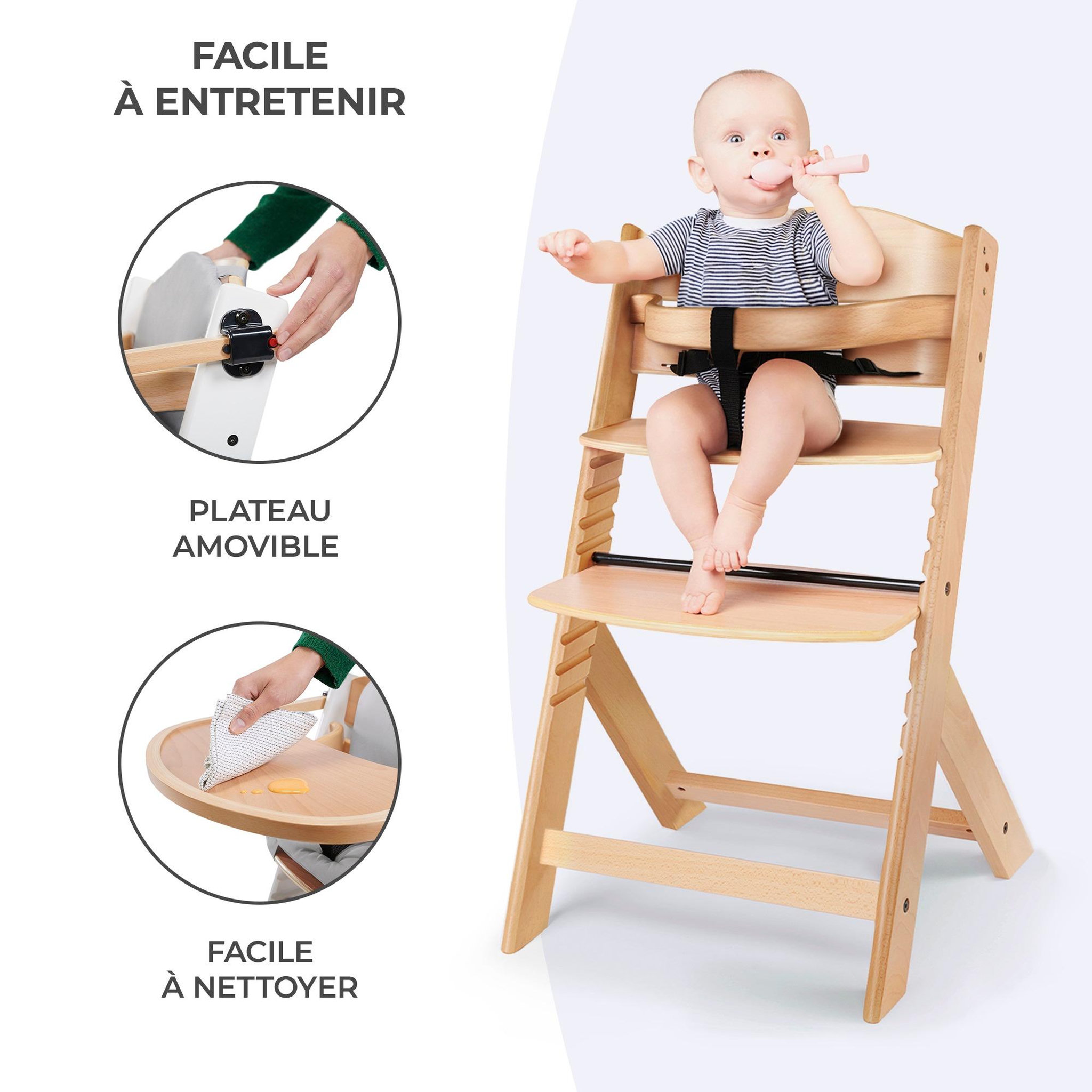 Voir la diapositive 4 : KINDERKRAFT Draisienne reglable avec roues pu repose pieds