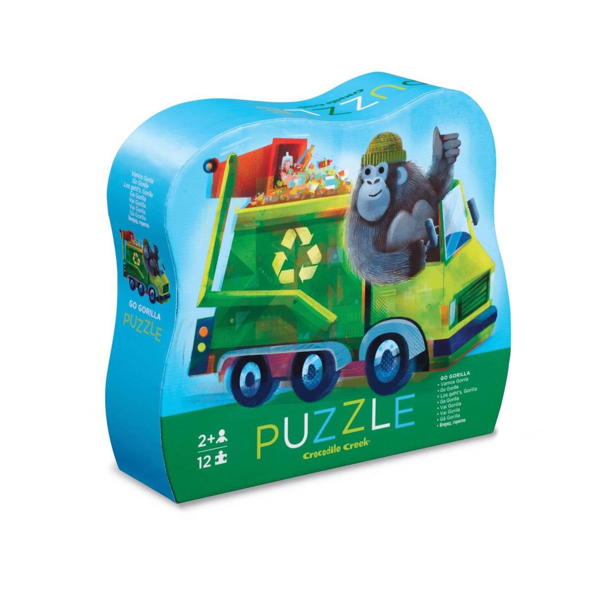 CROCODILE CREEK Mini puzzle Go le Gorille - 12 pcs