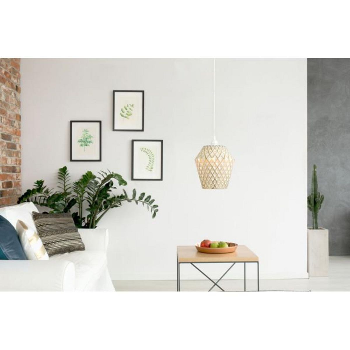 Paris Prix Lampe Suspension Déco  Lumi  27cm Blanc