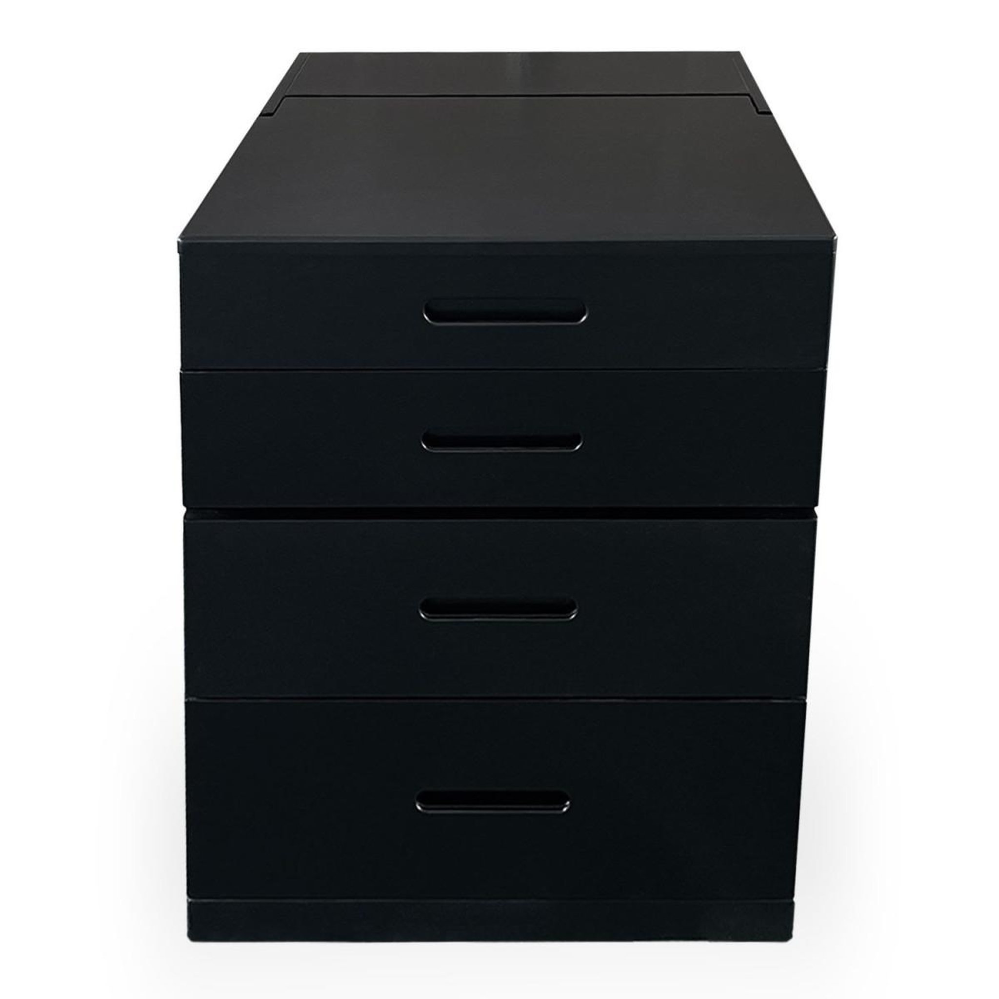 Voir la diapositive 2 : Paris Prix Coiffeuse compacte avec miroir led  clarissa  80cm noir